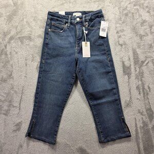 Good American Jeans Womens 2 Blue Good Capri Skinny Cropped Stretch Denim 2/26